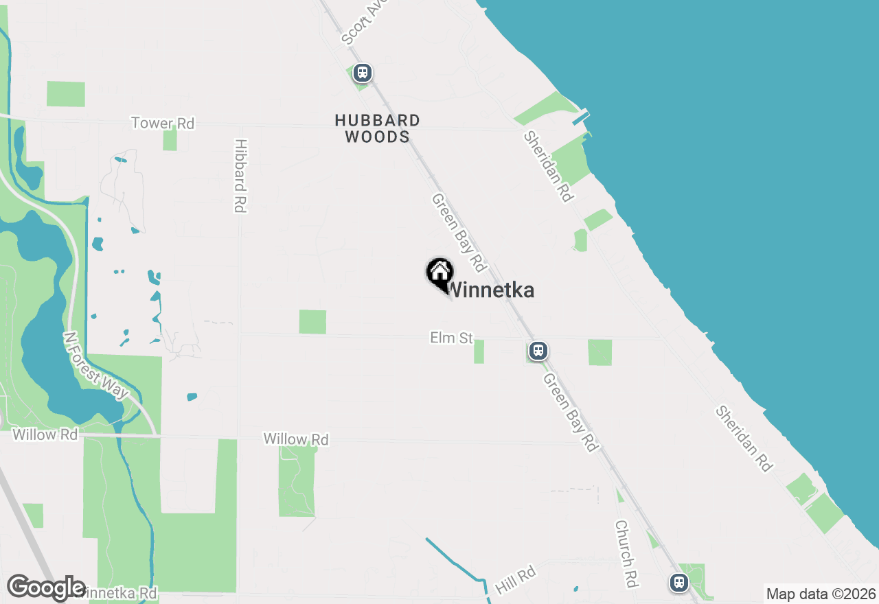 Map of 592 Provident Avenue, Winnetka, IL 60093
