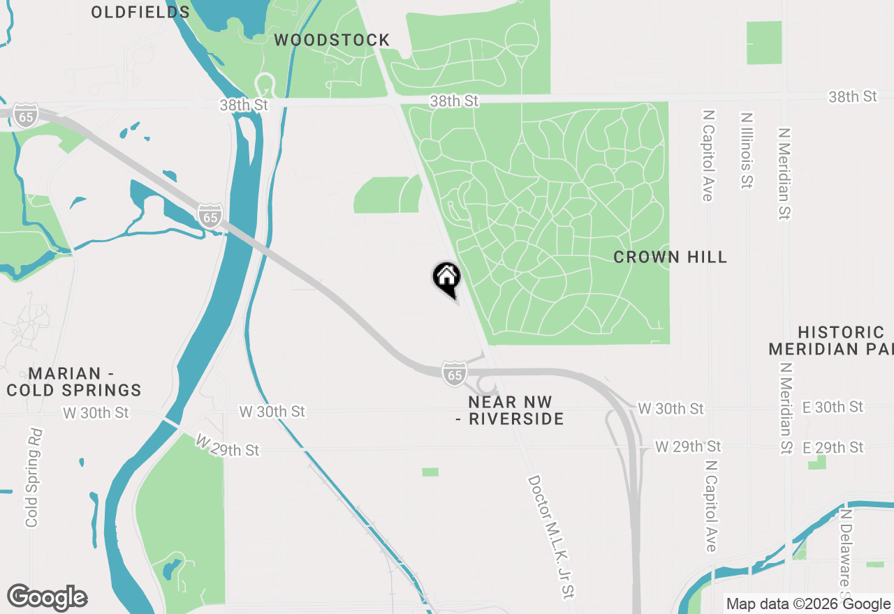 Map of 947 W 34th Street, Indianapolis, IN 46208