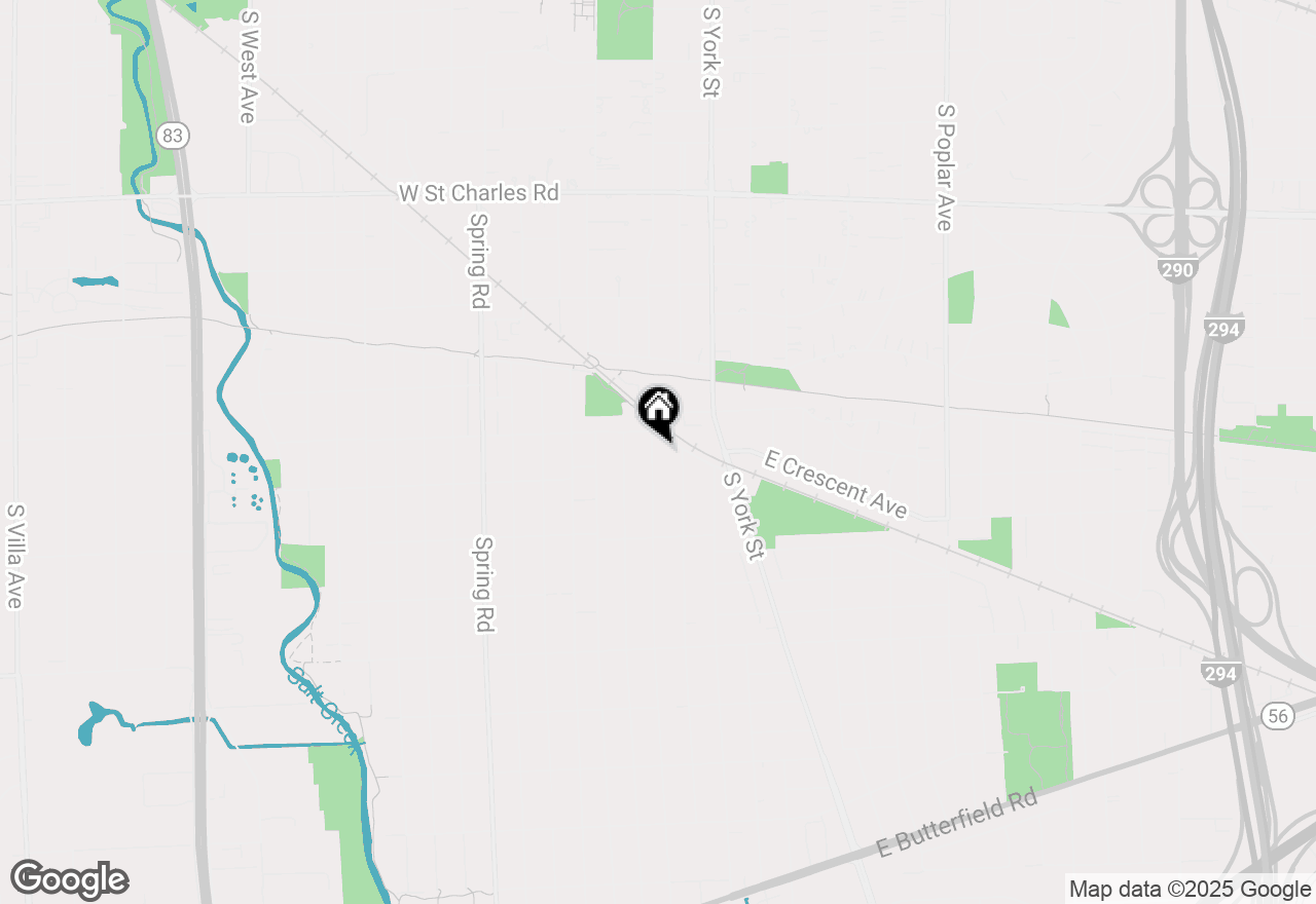 Map of 585 S Bryan Street, Elmhurst, IL 60126