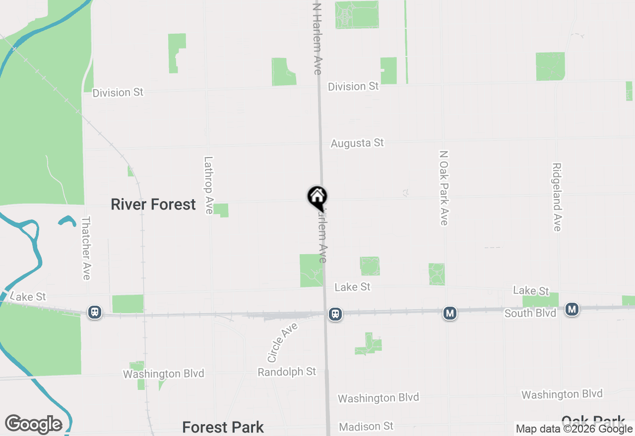 Map of 7208 Oak Avenue #1SW, River Forest, IL 60305
