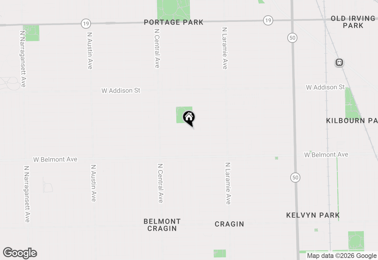 Map of 5412 W Henderson Street, Chicago, IL 60641