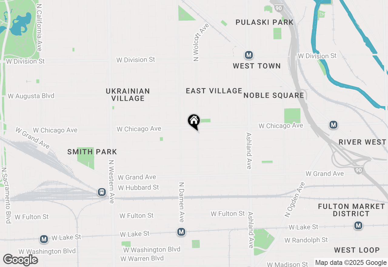 Map of 1910 W Superior Street #1, Chicago, IL 60622