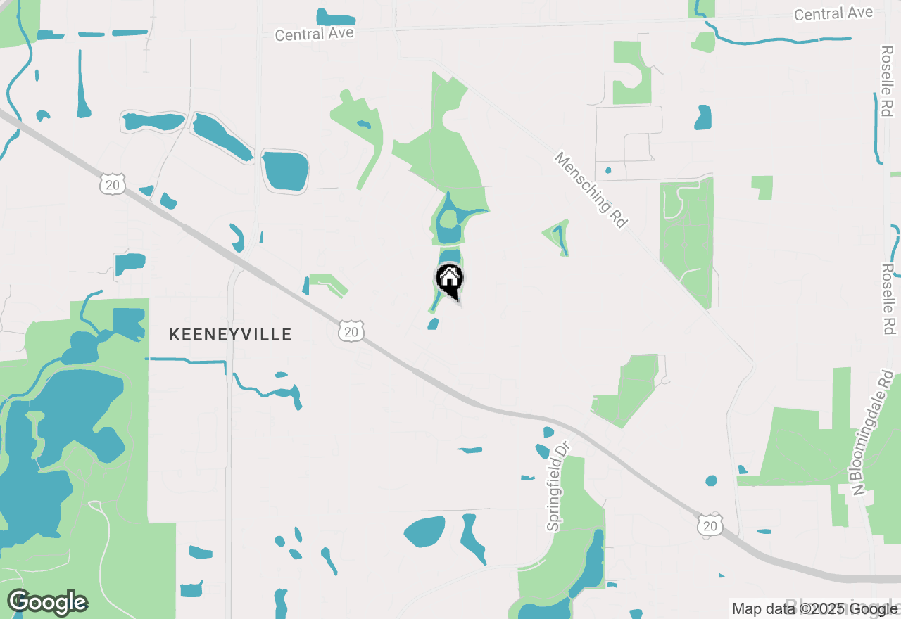 Map of 719 Radnor Drive, Roselle, IL 60172