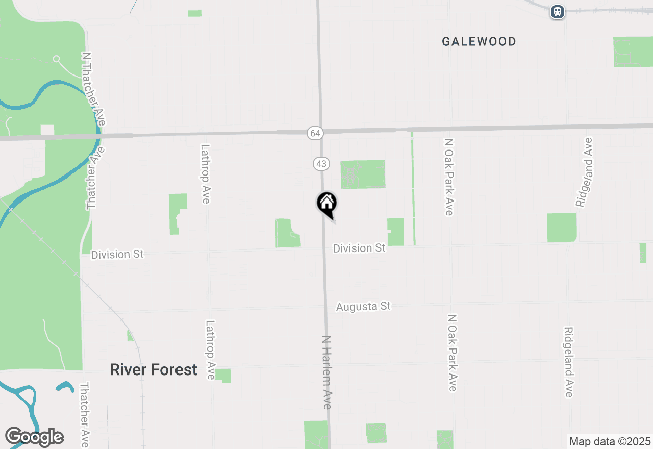 Map of 1411 N Harlem Avenue #A, Oak Park, IL 60302