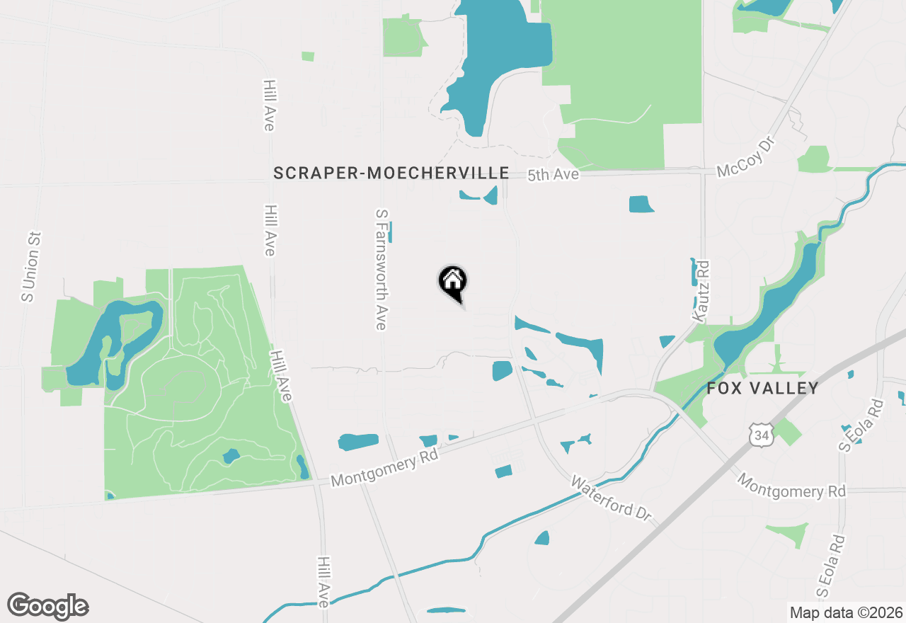 Map of 1693 Town Center Street #1693, Aurora, IL 60504