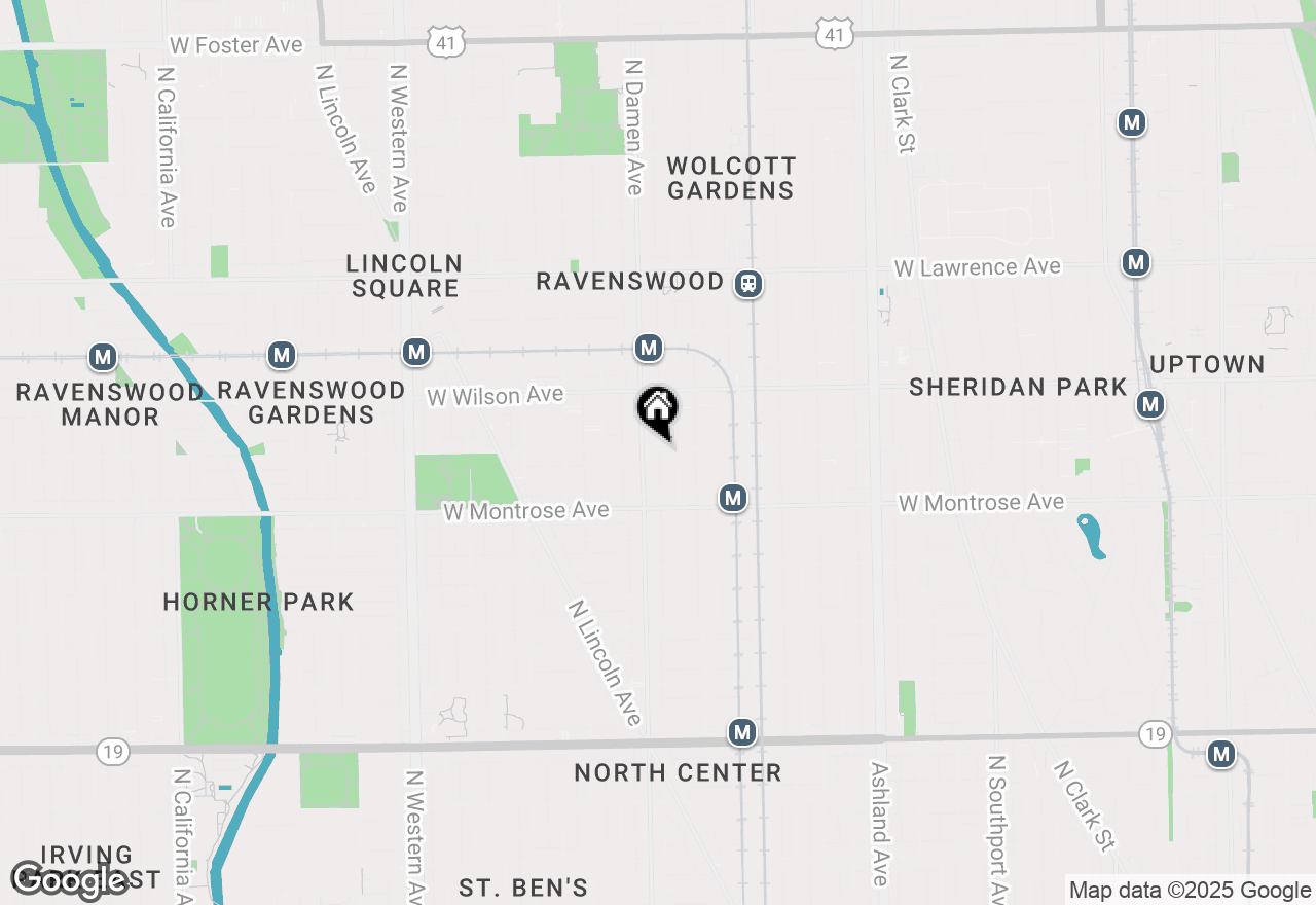 Map of 1951 W Sunnyside Avenue #GDN, Chicago, IL 60640