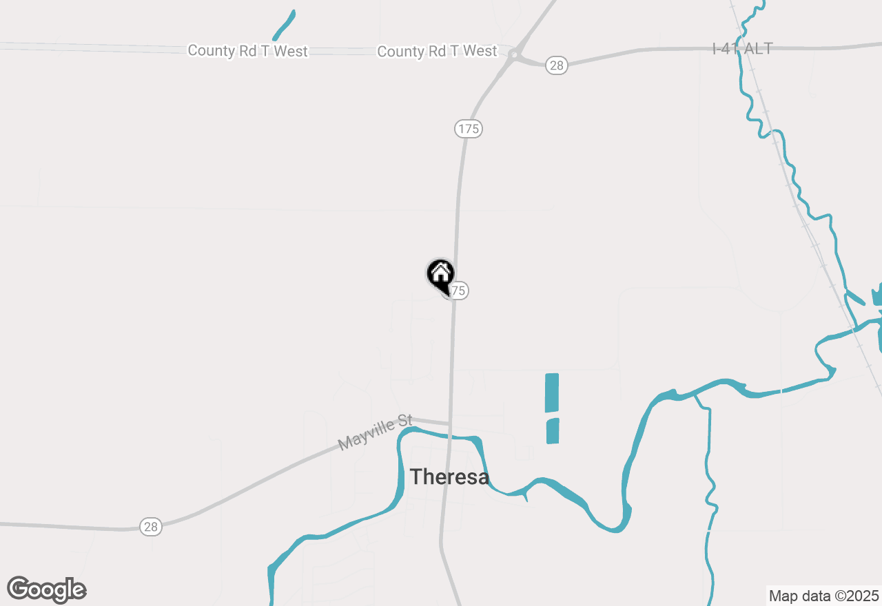 Map of 601 Sycamore Pl, Theresa, WI 53091