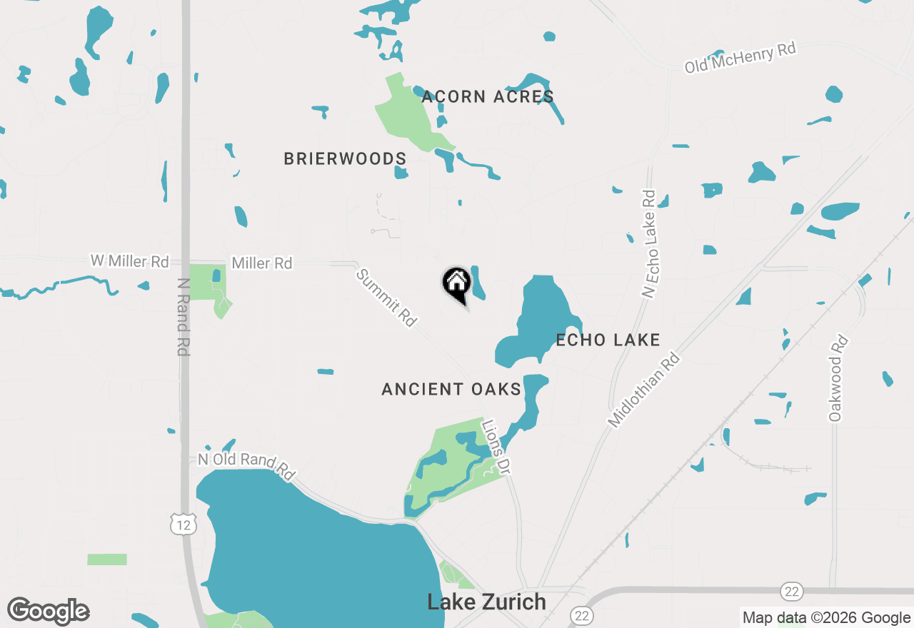 Map of 768 Interlaken Drive, Lake Zurich, IL 60047