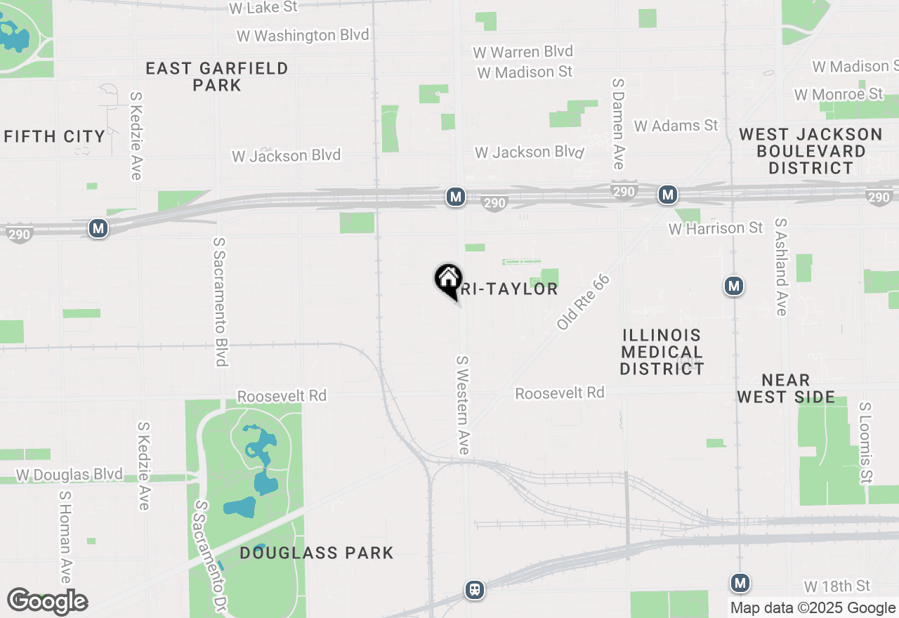 Map of 2418 W Arthington Street, Chicago, IL 60612