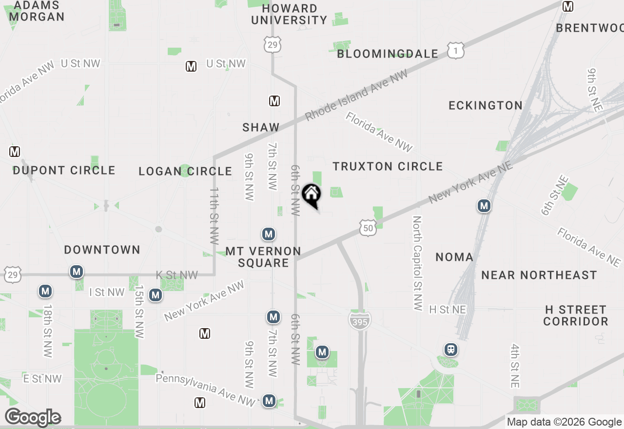 Map of 481 Ridge Street Nw, Washington, DC 20001