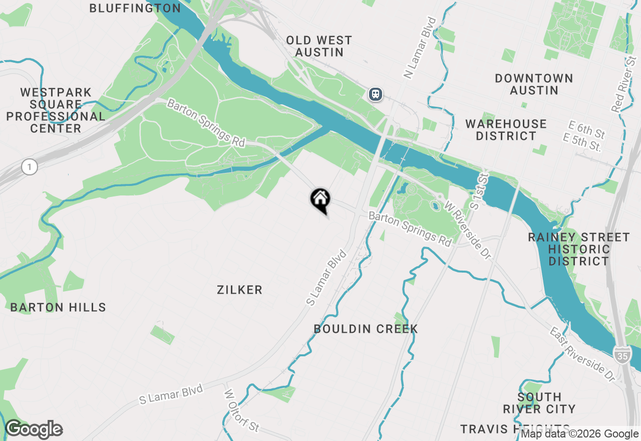 Map of 1529 Barton Springs Rd #13, Austin, TX 78704