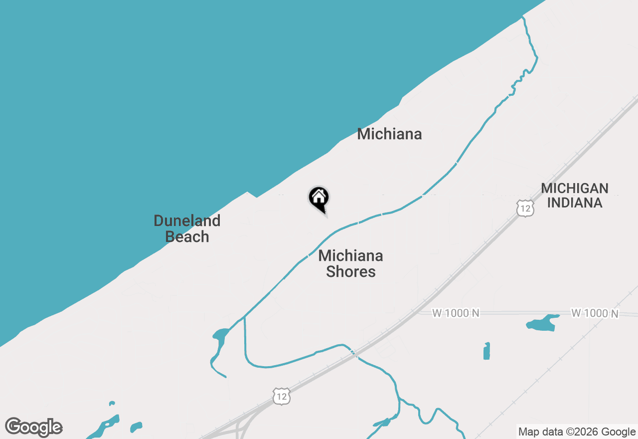Map of 14 Powhatan Trail, Michiana Shores, IN 46360