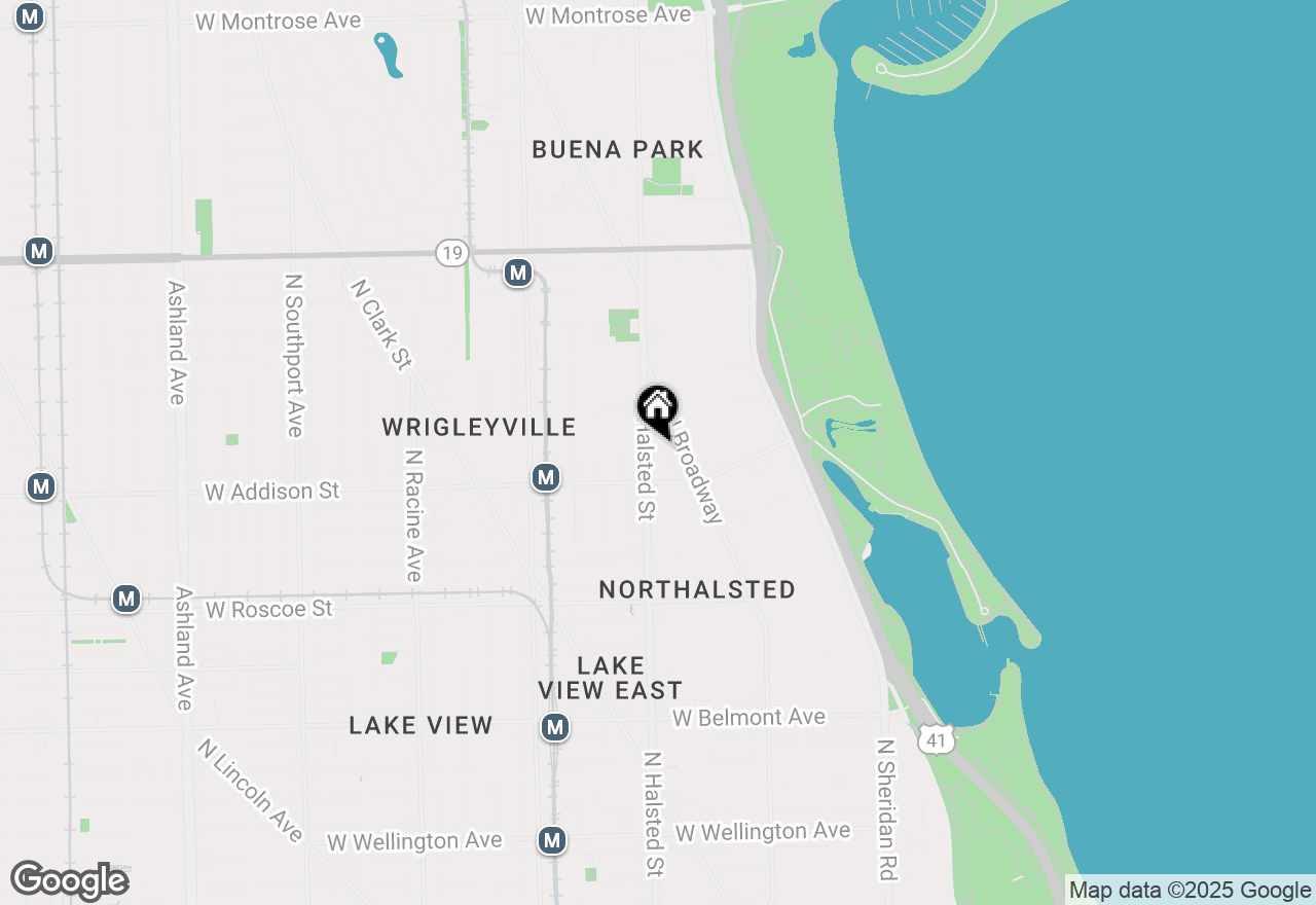 Map of 3631 N Halsted Street #412, Chicago, IL 60613