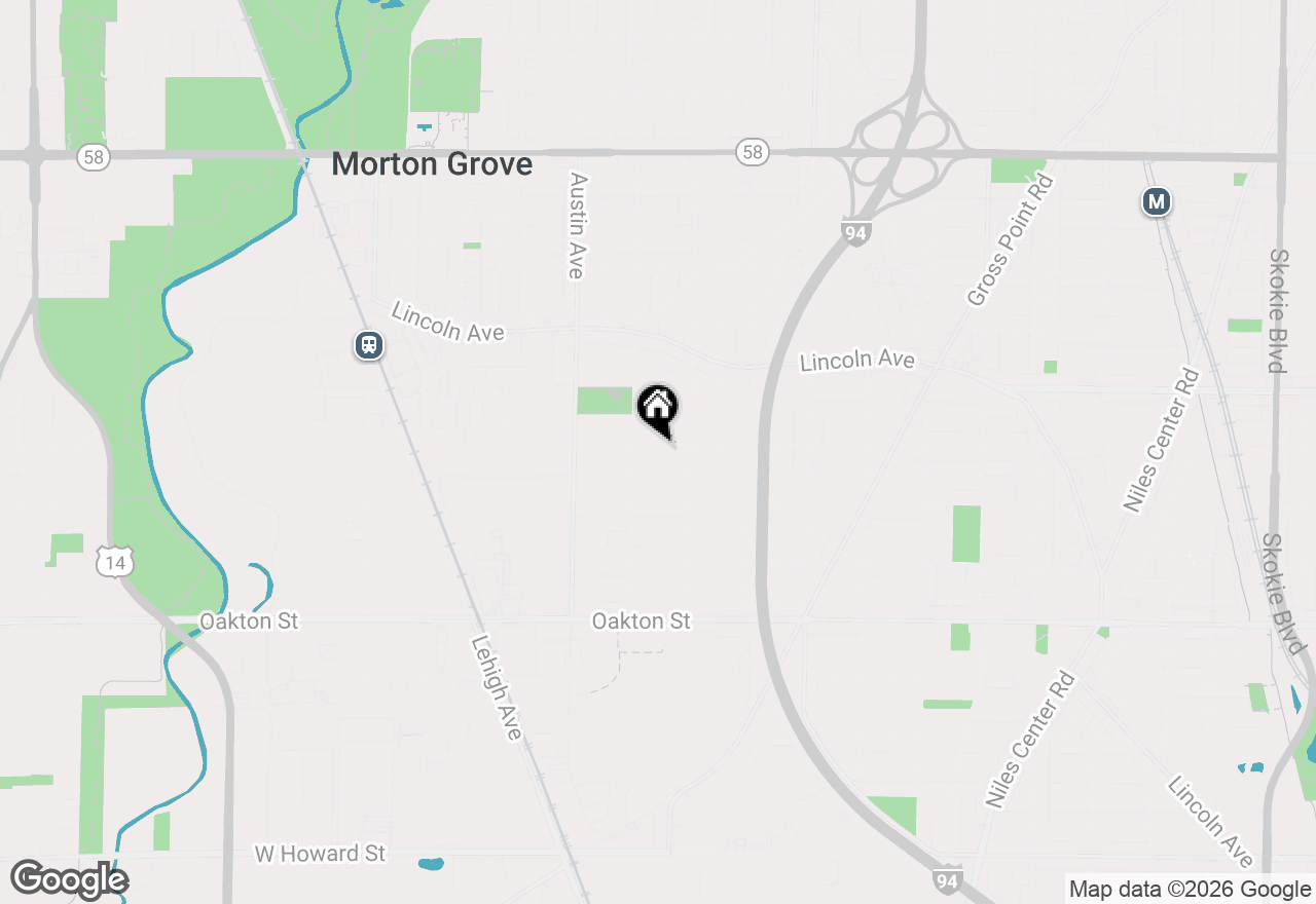 Map of 5829 Madison Street, Morton Grove, IL 60053