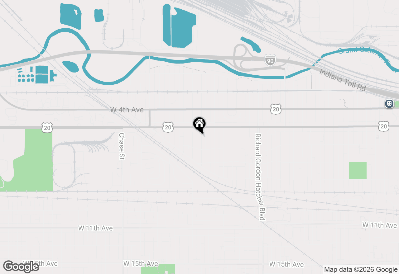 Map of 541 Taft Place, Gary, IN 46404