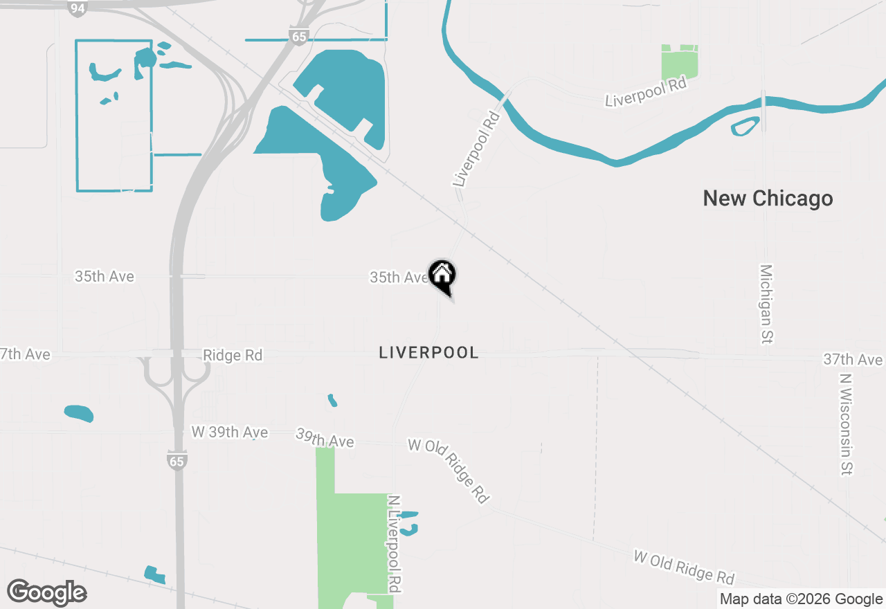 Map of 3561 Liverpool Road, Lake Station, IN 46405