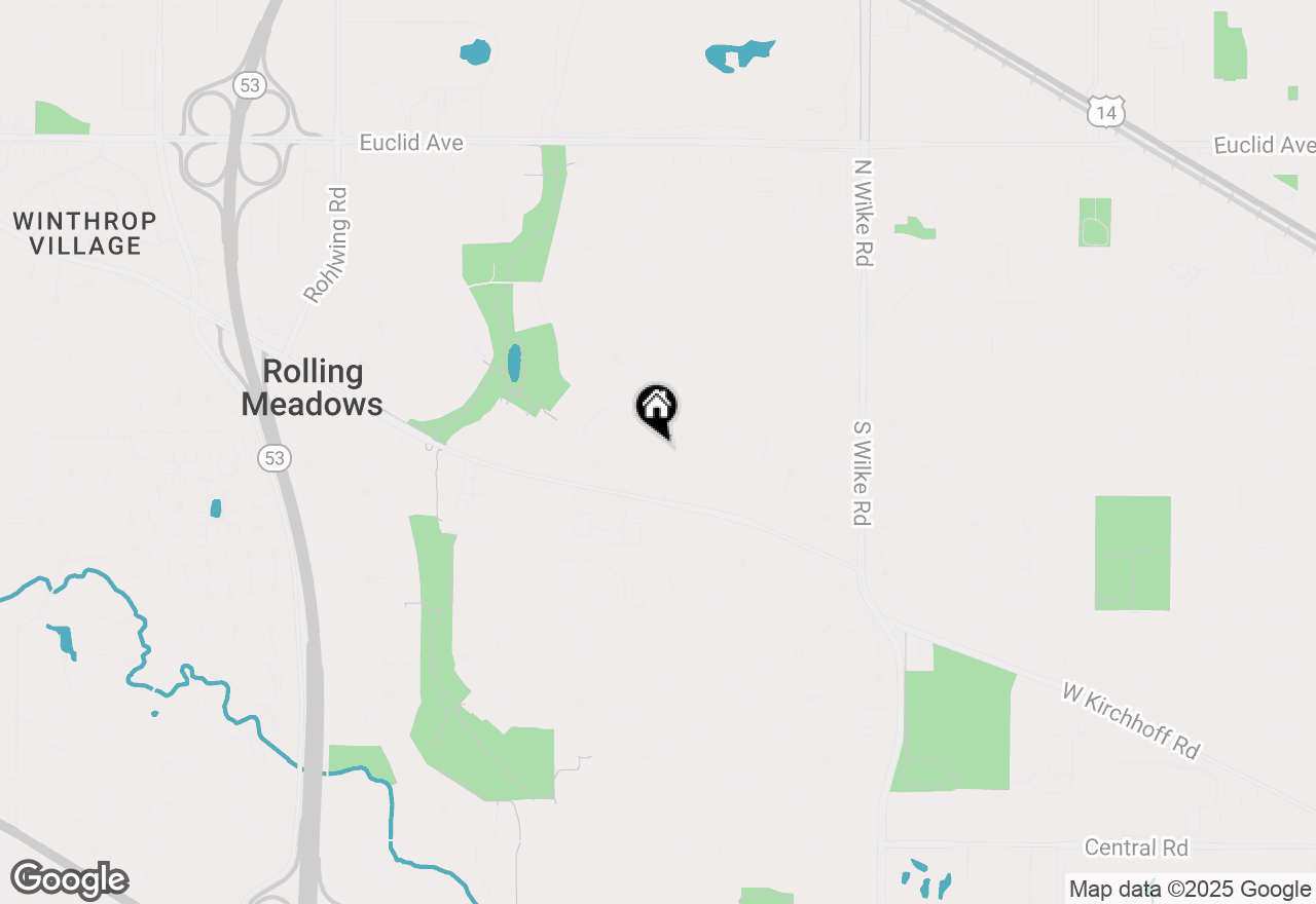 Map of 2508 Park Street, Rolling Meadows, IL 60008