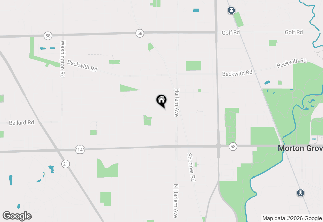 Map of 7301 Davis Street, Morton Grove, IL 60053