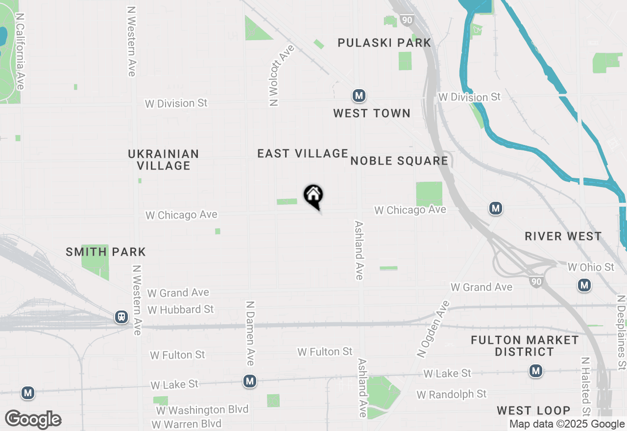 Map of 1741 W Chicago Avenue #1R, Chicago, IL 60622