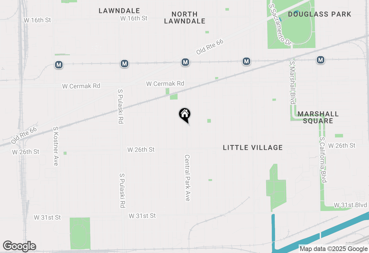 Map of 2438 S Central Park Avenue, Chicago, IL 60623