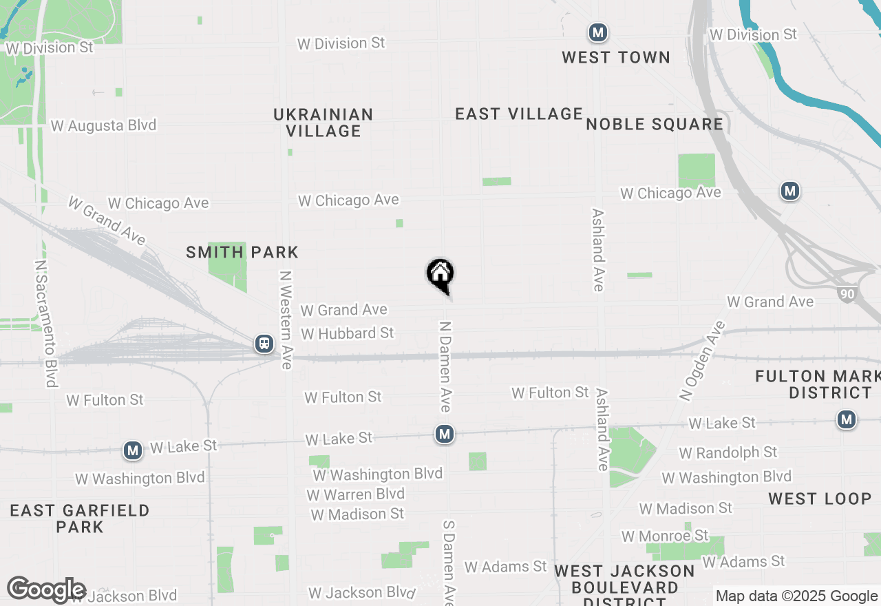 Map of 500 N Damen Avenue #204, Chicago, IL 60622