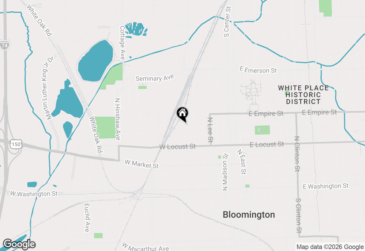 Map of (Address confidential), Bloomington, Illinois 61701