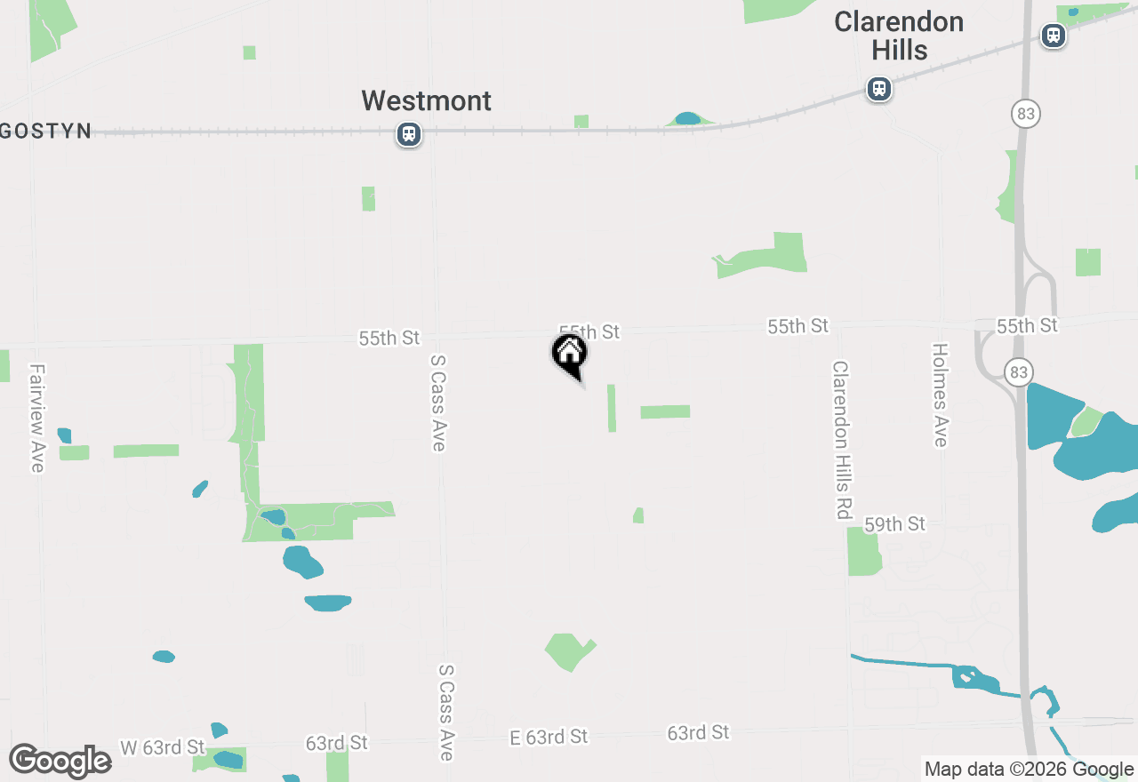 Map of 223 E 56th Street, Westmont, IL 60559