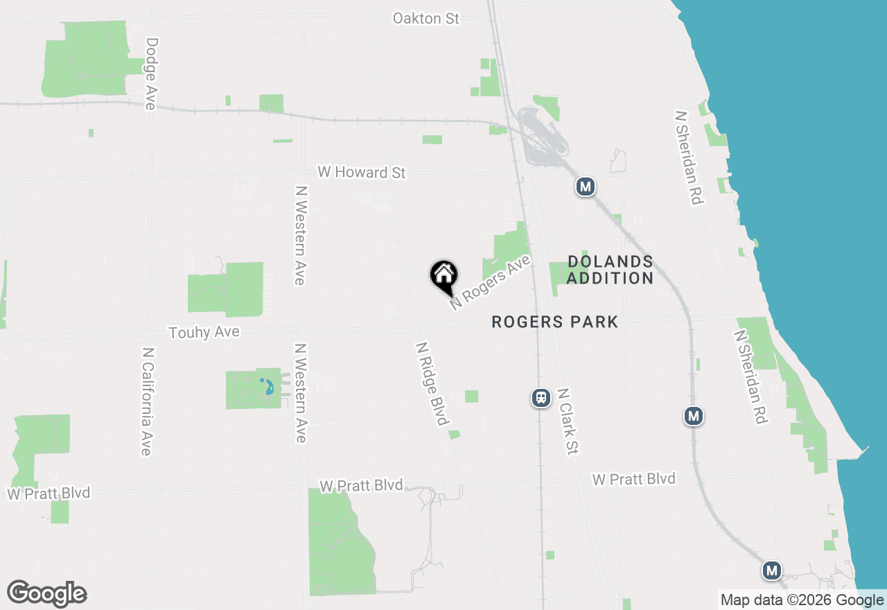 Map of 7250 N Rogers Avenue #1, Chicago, IL 60645