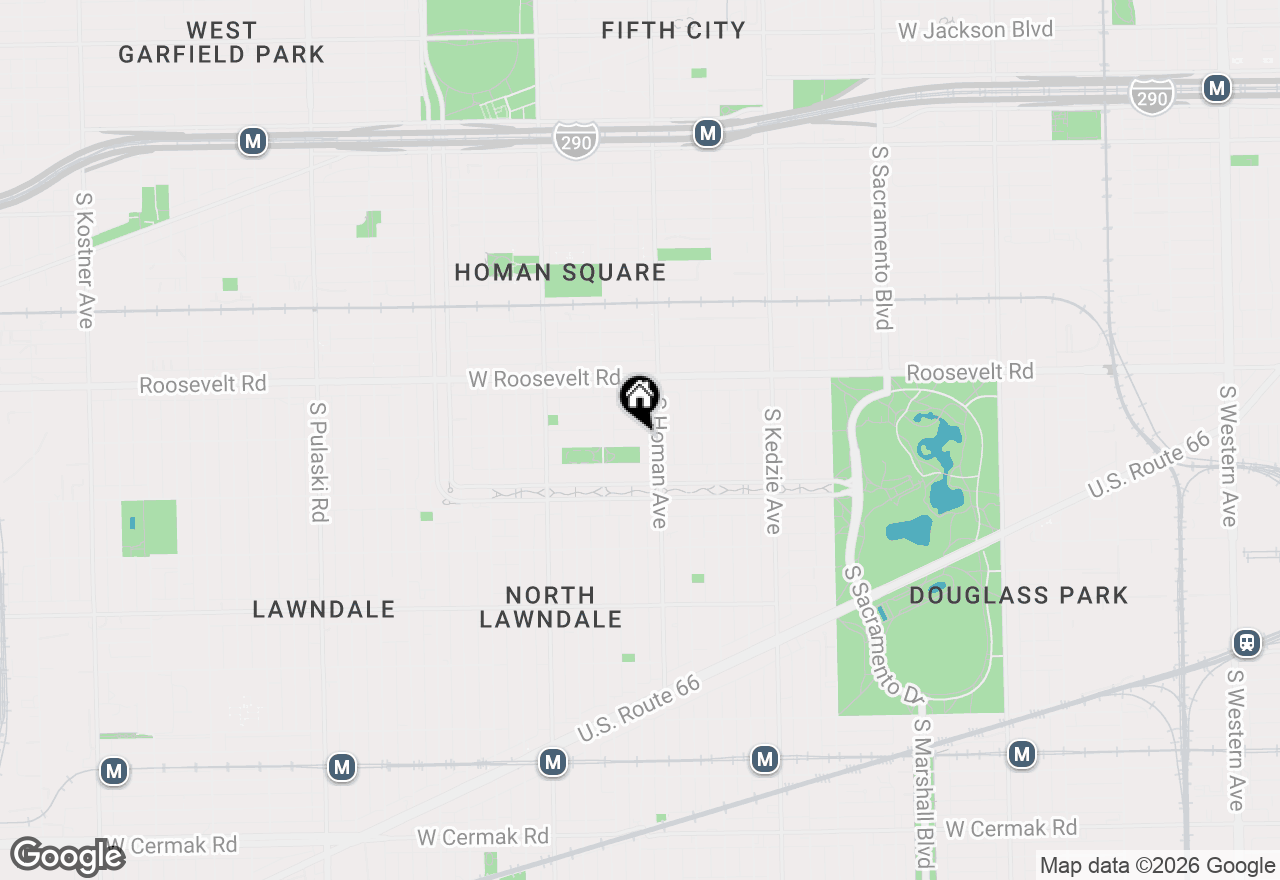 Map of 3418 W 13th Place, Chicago, IL 60623