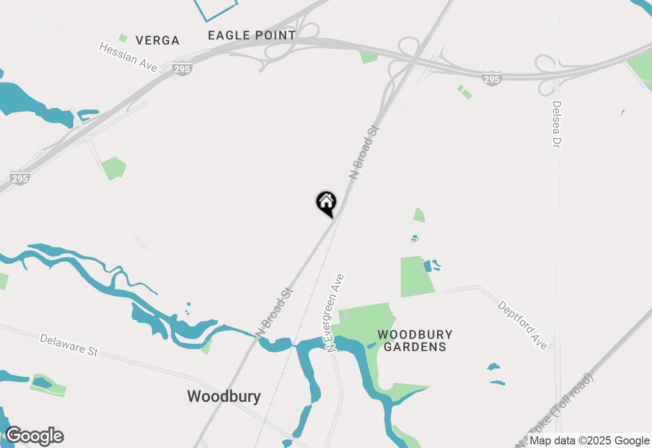 Map of 923 N Broad Street, Woodbury, NJ 08096