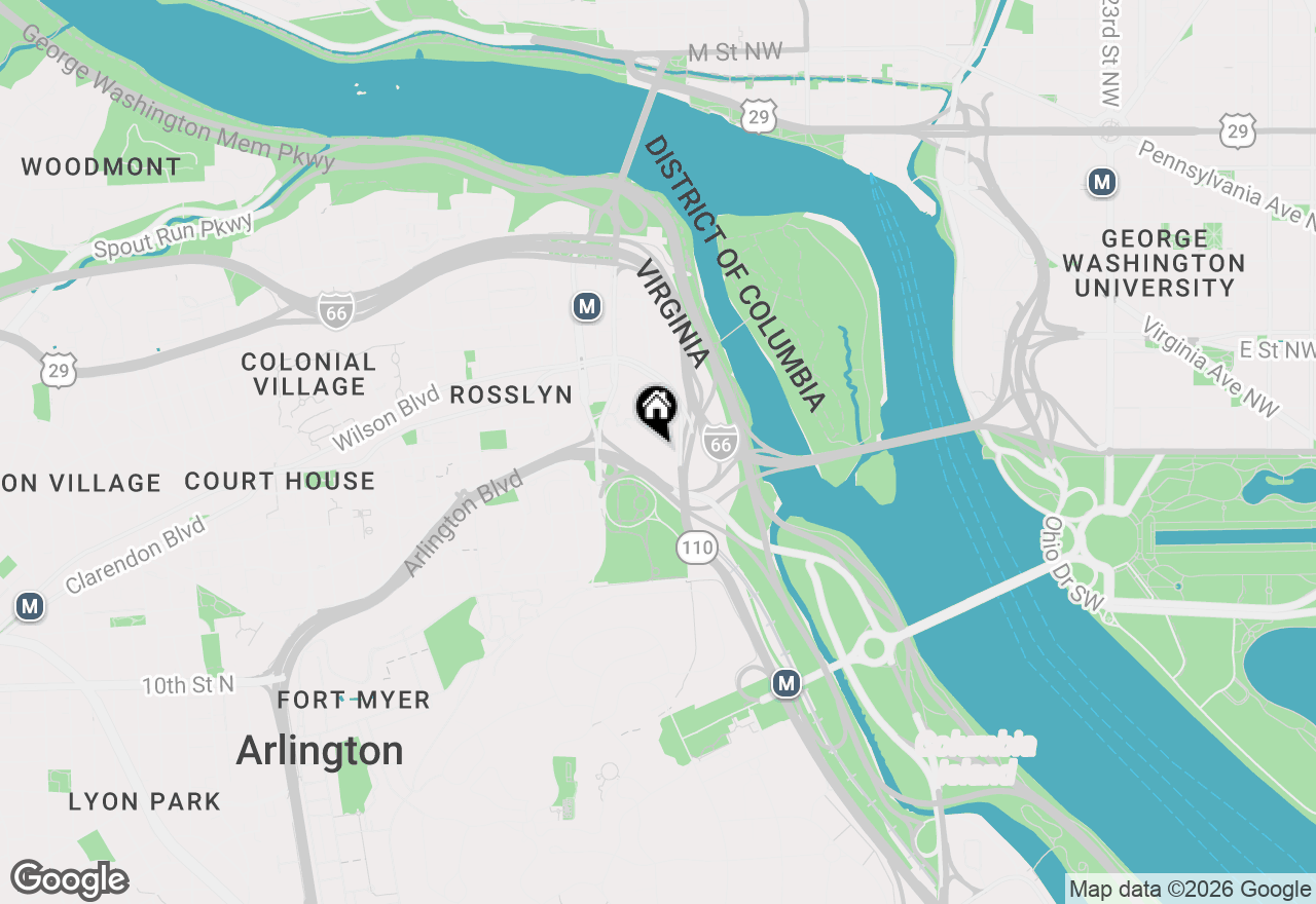 Map of 1011 Arlington Boulevard #1032, Arlington, VA 22209