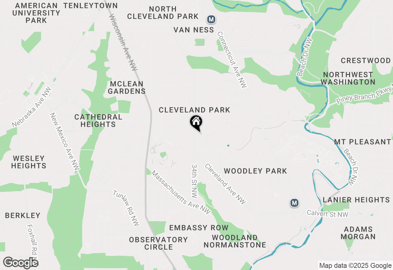 Map of 3107 34th Street Nw, Washington, DC 20008