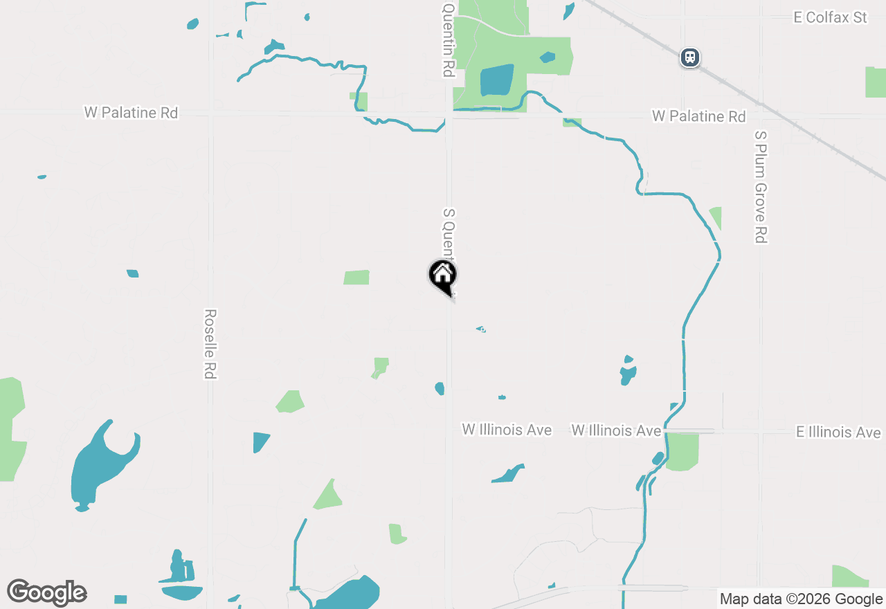 Map of 812 W Kelly Ann Drive, Palatine, IL 60067