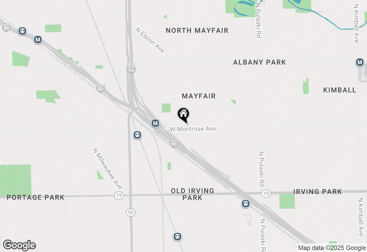 Map of 4409 N Kenneth Avenue #2B, Chicago, IL 60630