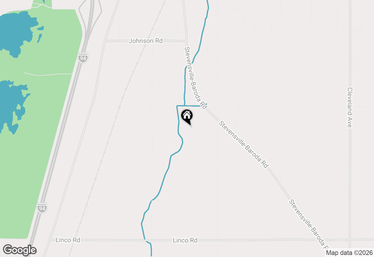 Map of 2666 Heritage Way, Stevensville, MI 49127