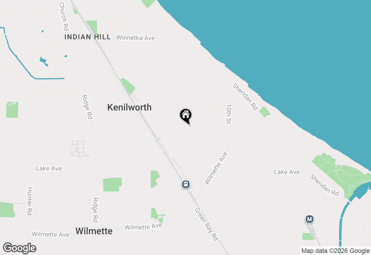 Map of 1231 Ashland Avenue, Wilmette, IL 60091