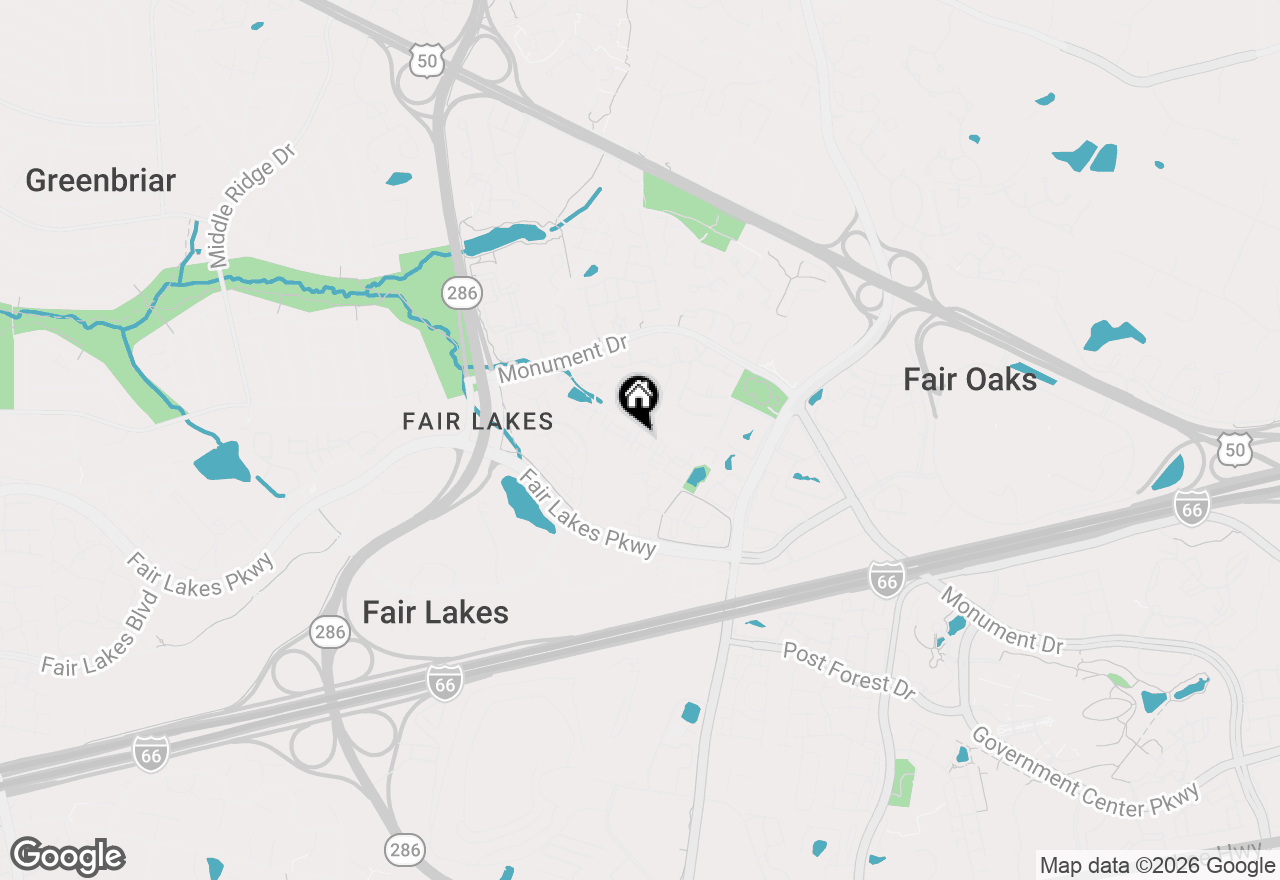 Map of 4372 Thomas Brigade Lane, Fairfax, VA 22033