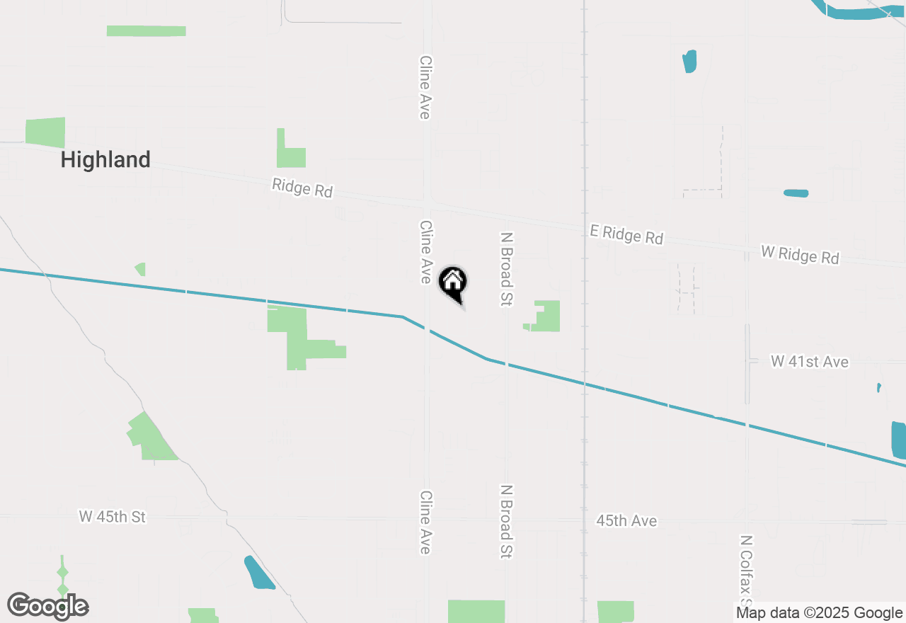 Map of 1407 N Woodlawn Avenue, Griffith, IN 46319