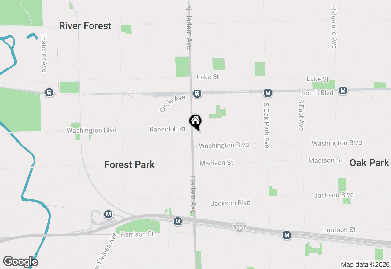 Map of 315 S Maple Avenue, Oak Park, IL 60302