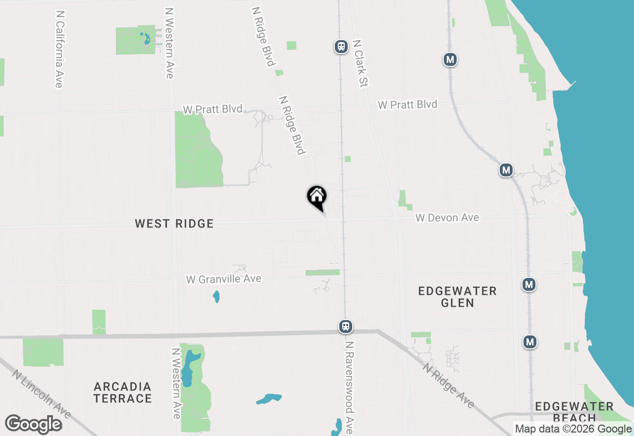 Map of 6400 N Ridge Boulevard #404, Chicago, IL 60626