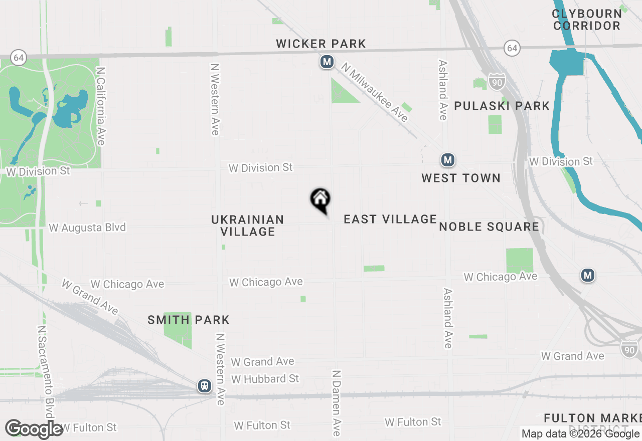 Map of 2024 W Augusta Boulevard #2, Chicago, IL 60622