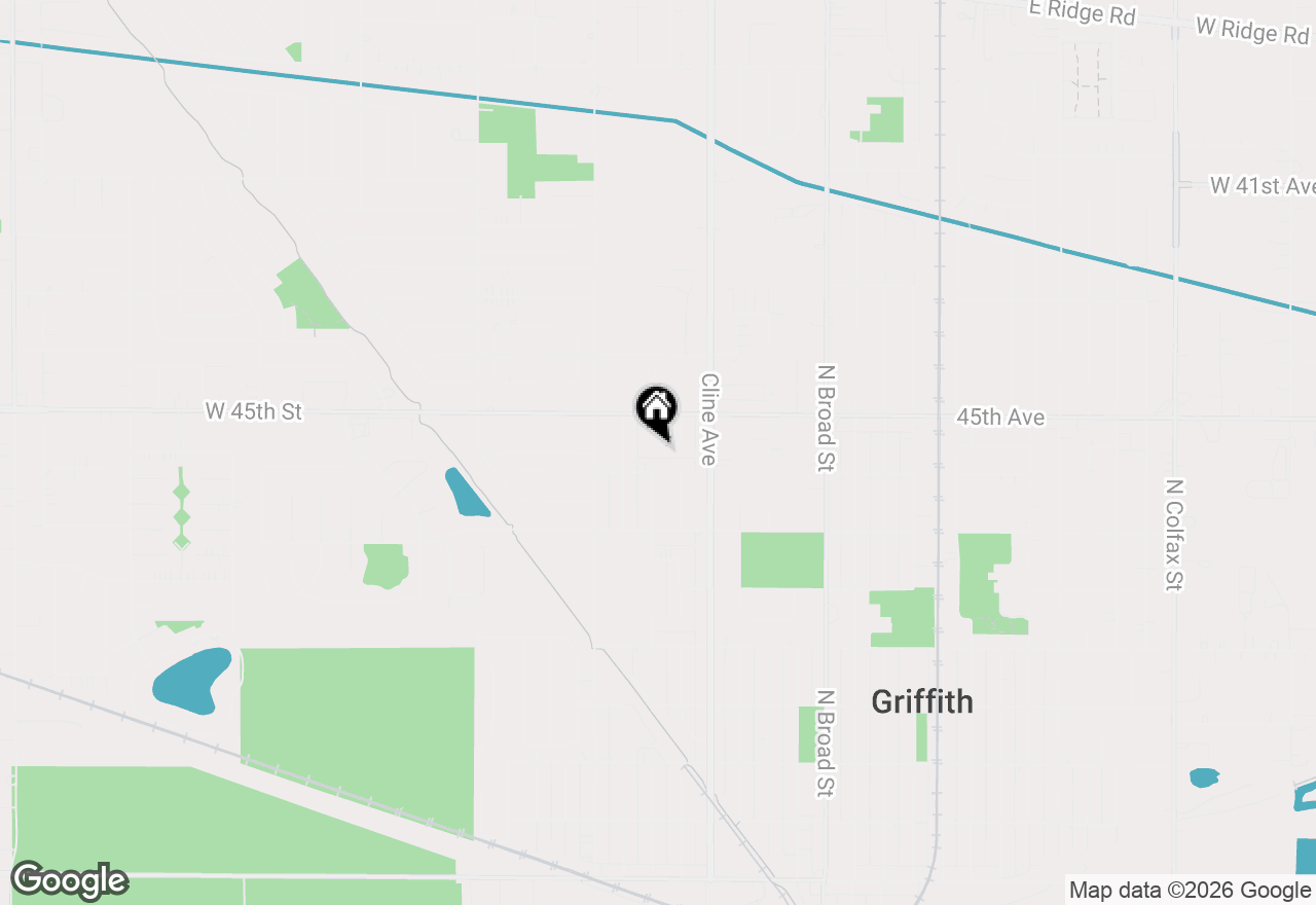 Map of 814 W Woodside Drive, Griffith, IN 46319