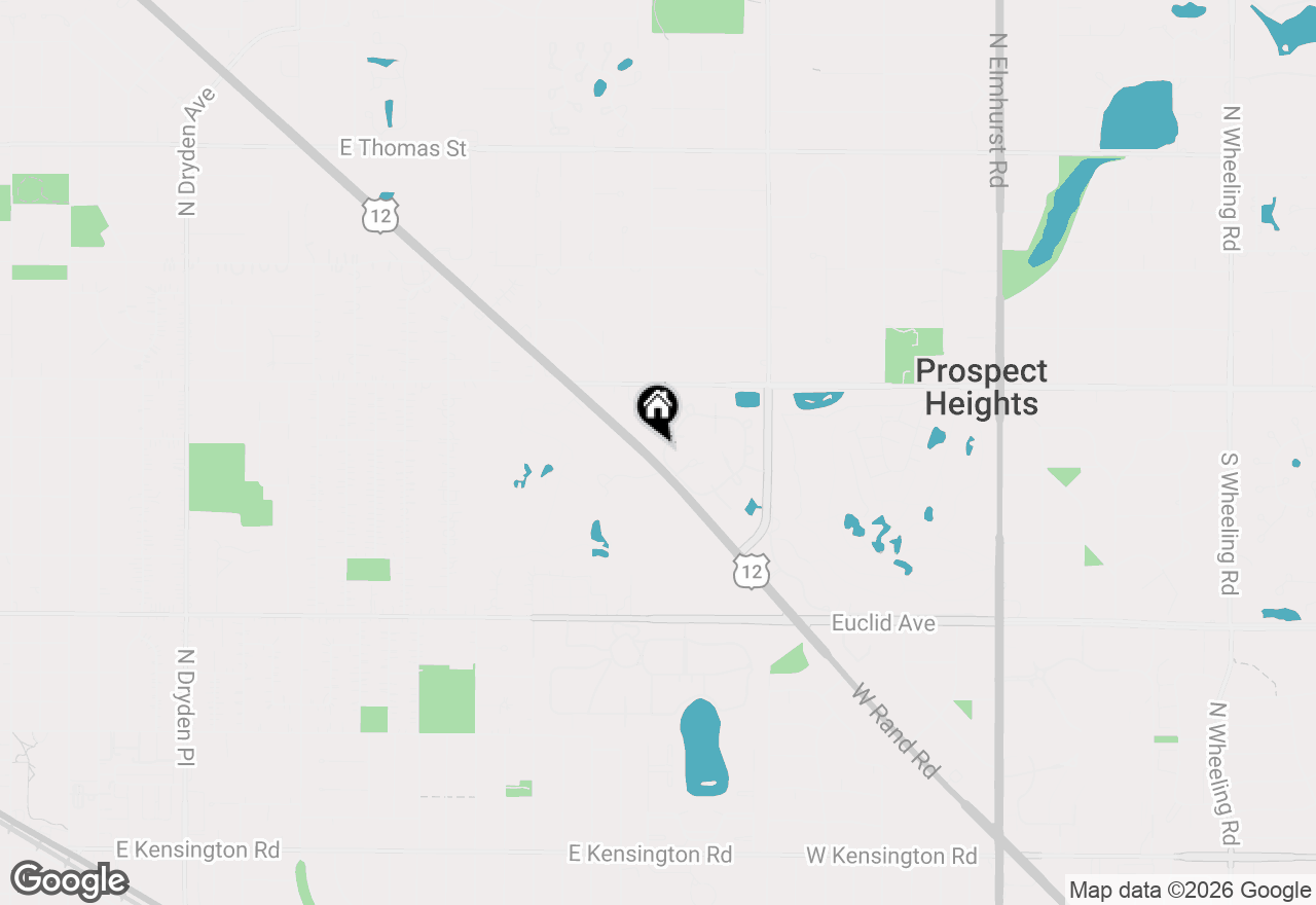 Map of 1012 Butternut Lane #D, Mount Prospect, IL 60056
