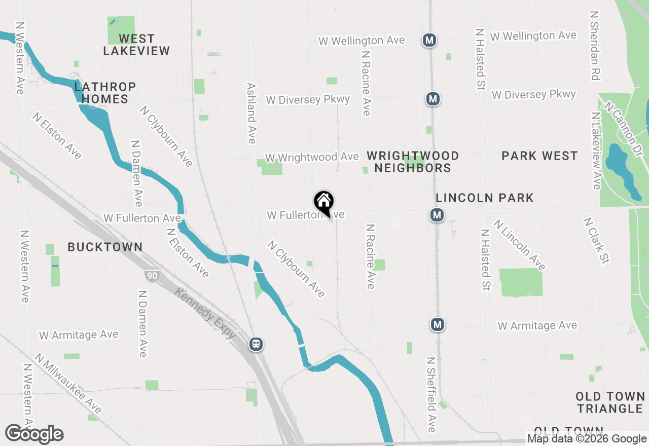 Map of 2342 N Wayne Avenue, Chicago, IL 60614