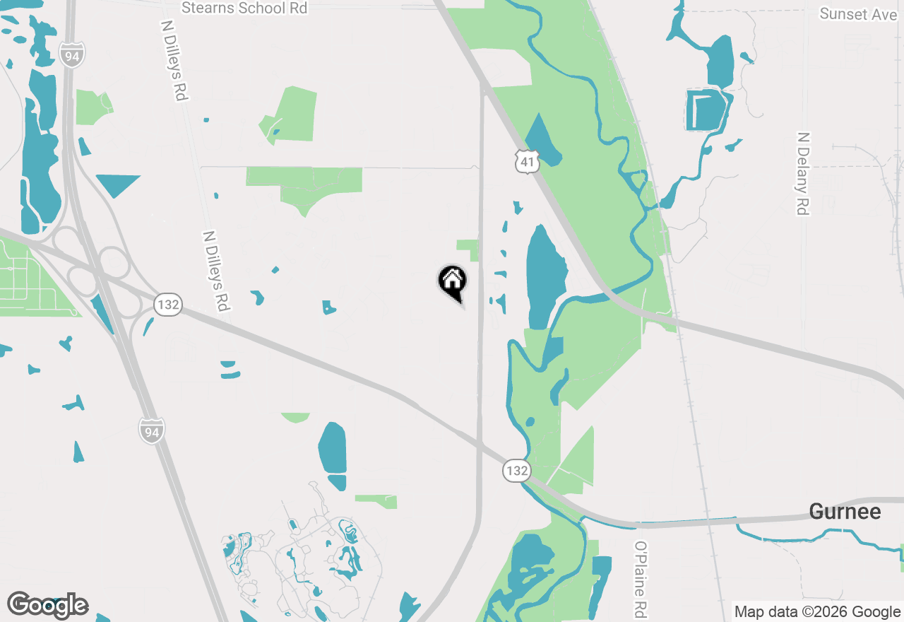 Map of 4977 Prairie Oak Road, Gurnee, IL 60031