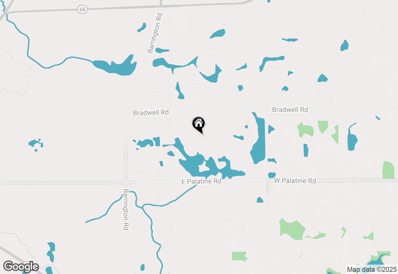 Map of 2204 Shetland Road, Inverness, IL 60010