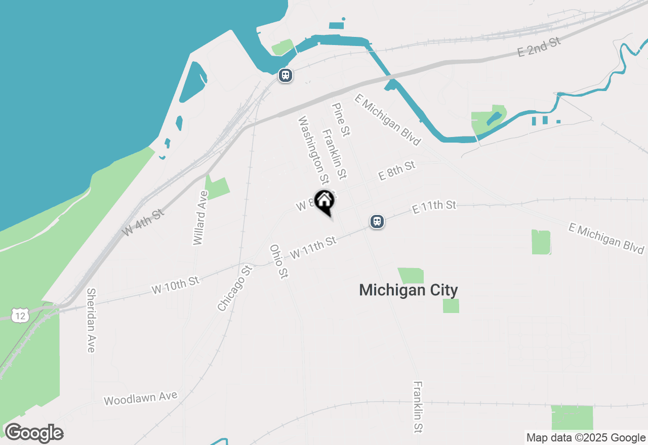 Map of 906-908 Wabash Street, Michigan City, IN 46360