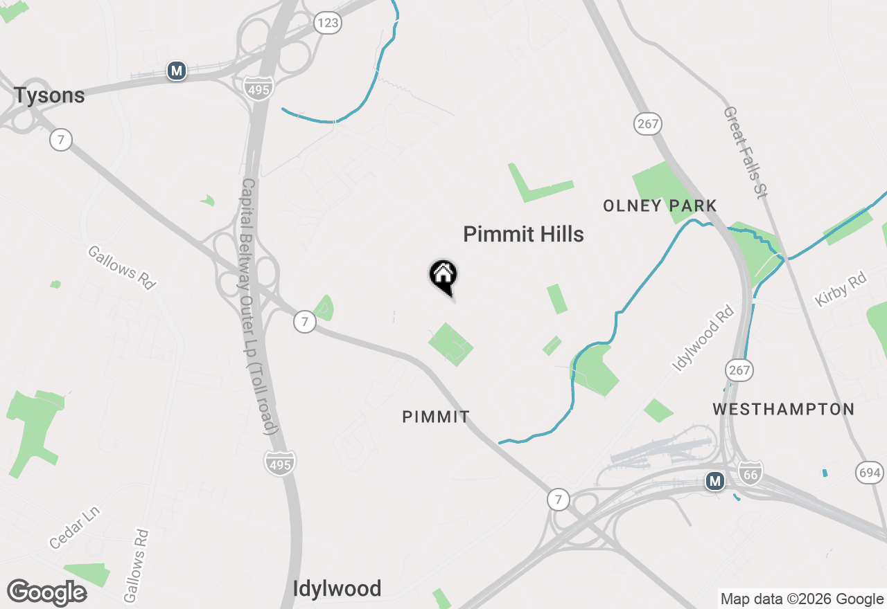 Map of 2020 Kilgore Road, Falls Church, VA 22043