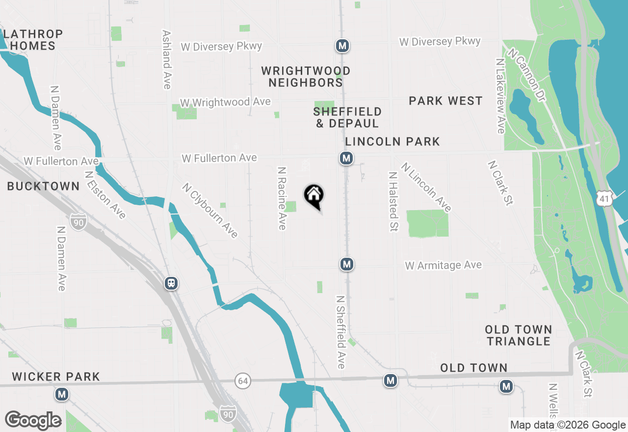 Map of 2151 N Seminary Avenue #B, Chicago, IL 60614