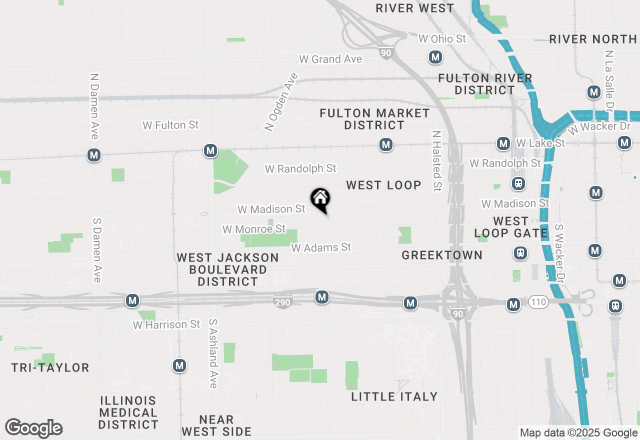 Map of 1200 W Monroe Street #519, Chicago, IL 60607